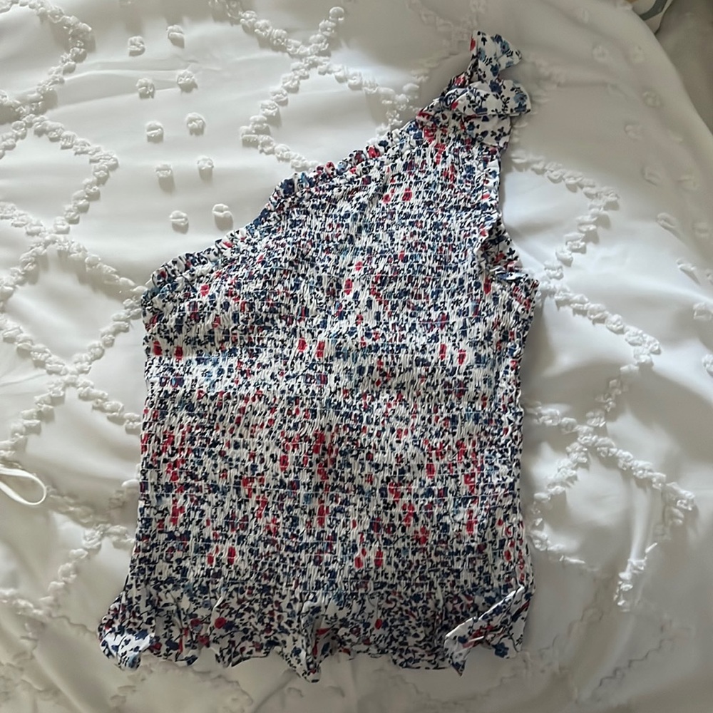 Cinched One-Shoulder Top